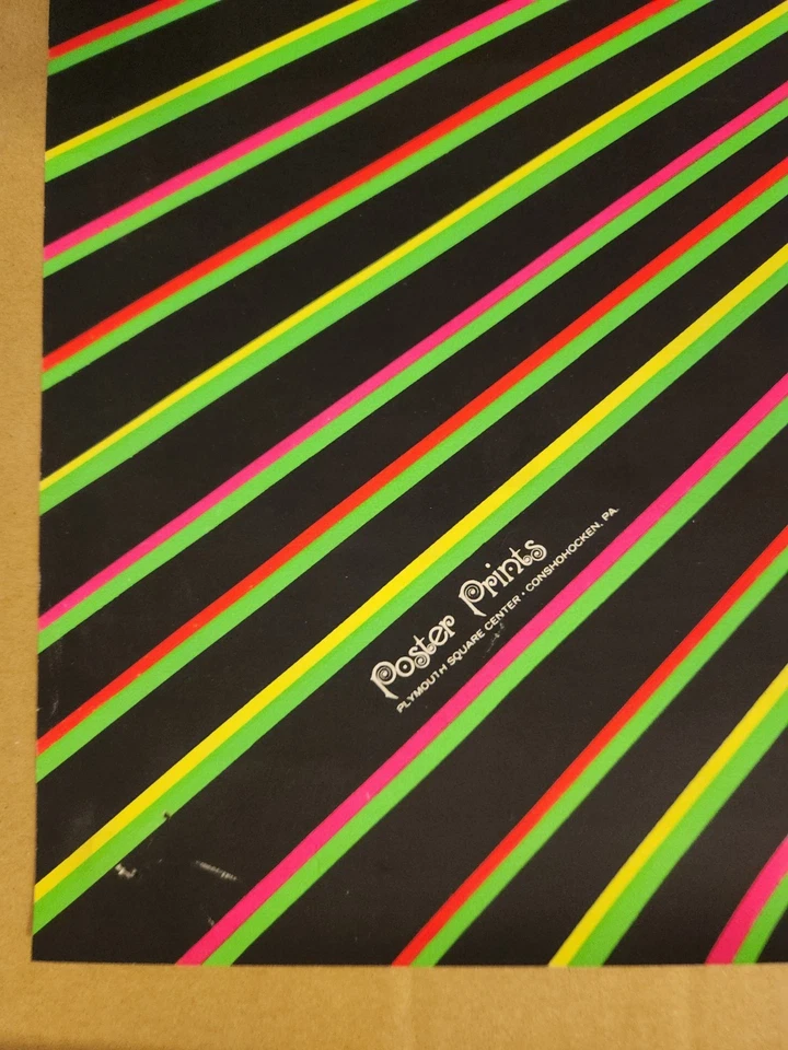 Póster De Colección Luz Negra Abstracto Psicodélico Brillante Colorido Foto 3 de 4