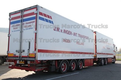 LKW Foto Deichsel Anhänger Niederlande weiß J.W. v. INGEN - INT. TRANSPOR #p4bc
