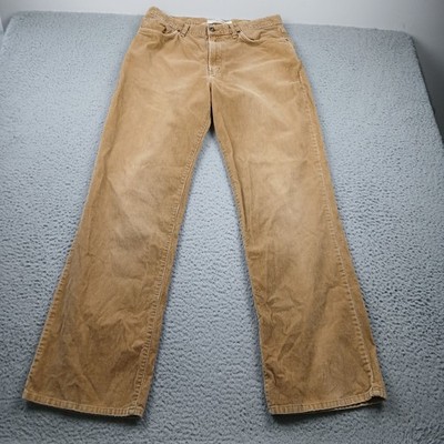Urban Up Pants Mens 34x32 Brown Flat Front Chino Corduroy