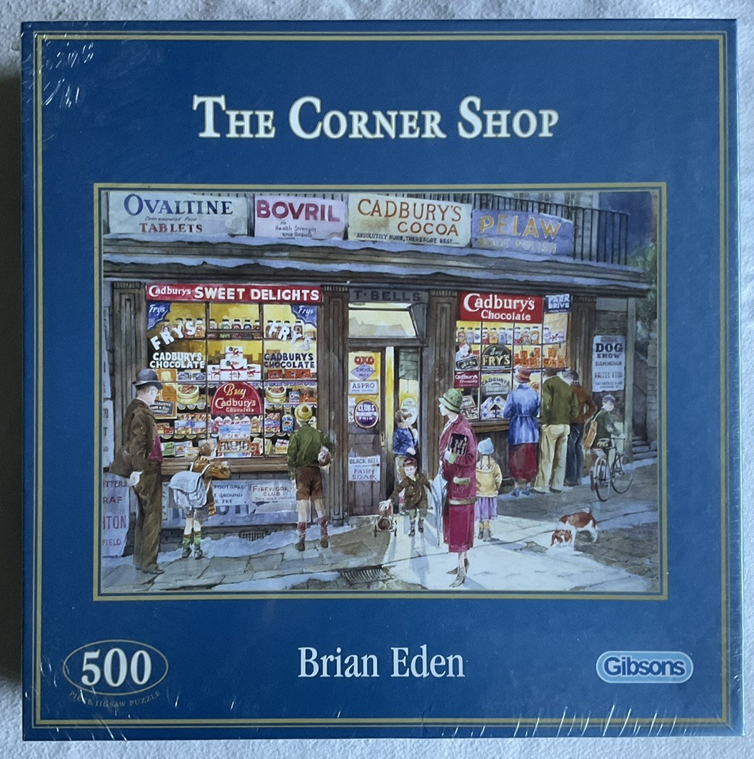 Lovely “The Corner Shop” Nostalgic 500 Piece Jigsaw Puzzle, Gibson NEW