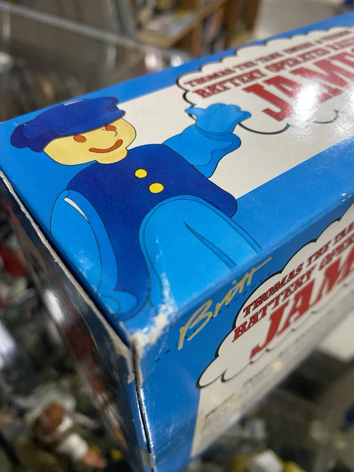 Vintage 1994 Tomy Thomas The Tank Engine And Friends James W/ Conductor Open Box - Image 3 of 3