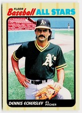 Dennis Eckersley 1989 Fleer Baseball All-Stars #12 Oakland Athletics