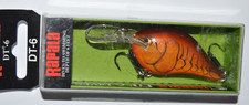rapala dt-6 dt06 dcw dives to 6' bass crankbait 2" 3/8oz dark brown crawdad
