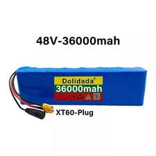 E-bike battery 48v 36Ah 18650 lithium ion battery pack 13S2P