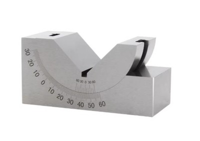 Adjustable Angle V Block 0 To 60° Precision Gauge Steel Drilling Machine
