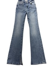 FRAME Le Mini Boot Jeans Womens 24 Blue Light Wash Mid Rise Slim Bootcut