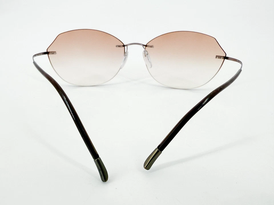 Monturas de gafas Silhouette 8158 8540 crema mate 60[]17-140 titanio L396 Foto 4 de 4
