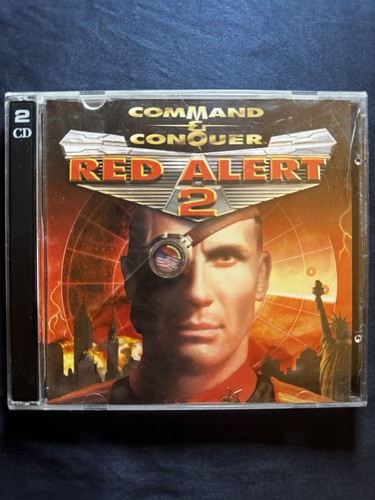 Command & Conquer: Red Alert 2 (PC, 2000) 2 Disc Box (Soviet Disc ONLY)