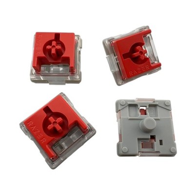Razer Low-Profile Red Linear Gray Base Optical Keyboard Switch (4 Pieces)