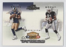 2002 Playoff Prestige League Leader Tandems Isaac Bruce Tim Brown #LL17 HOF h3a