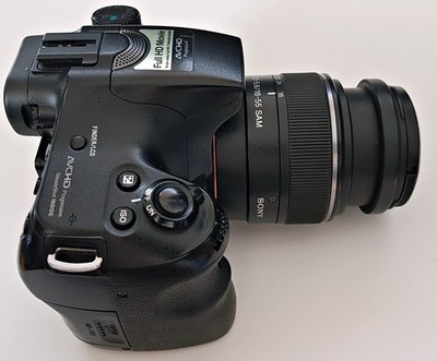 Sony Alpha SLT-A57 16.1MP Digital SLR Camera - Black (Kit w/ DT
