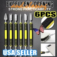 Metal Crowbar 6-Piece Set Small Metal Spudger Pry Opening Repair Tools Kit 6PC S
