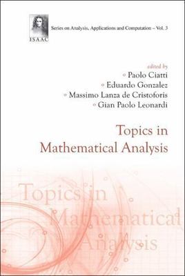 TOPICS IN MATHEMATICAL ANALYSIS (Analysis, Applications and Computation), , Very