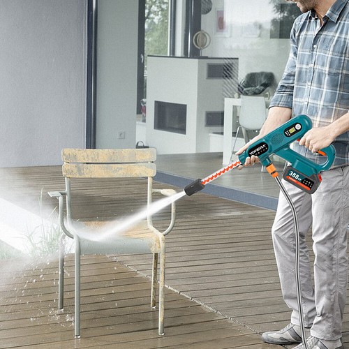 Portable Cordless Car High Pressure Washer Jet Water Wash Cleaner Gun 2 Battery - Picture 9 of 10