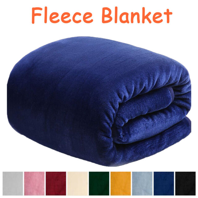 King Double Size Fleece Blanket Soft Fluffy Thick Mink Warm Cozy Bed Sofa Throw King Double Size Fleece Blanket Soft Fluffy Thick Mink Warm Cozy Bed Sofa Throw