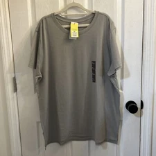 NWT All In Motion Men's Short Sleeve Performance T-Shirt Gray Size 2XL