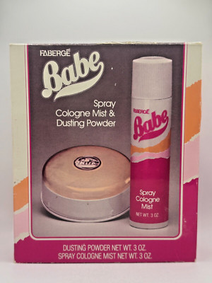 BABE BY FABERGE 90ML COLOGNE SPRAY & 85G DUSTING POWDER (NEW WITH BOX)