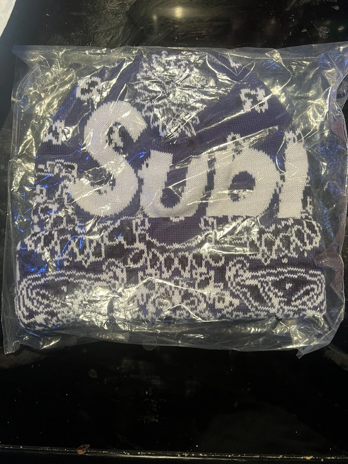 Bonnet bandana Supreme Big Logo bleu marine suprême streetwear