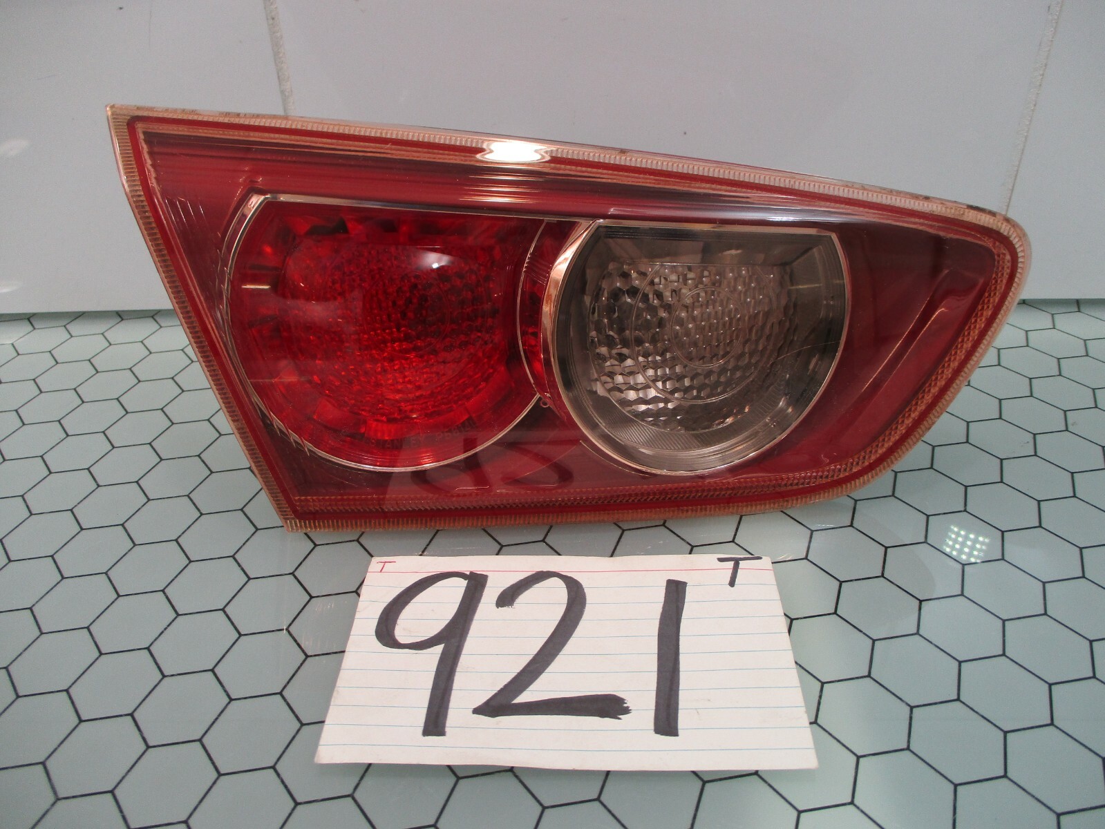 2008 Mitsubishi Lancer DRIVER Side Tail Light Used Rear Lamp #921-T 