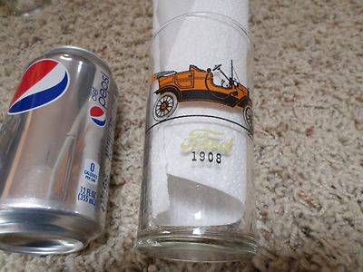 Ford 1908 Model T & Chevrolet 1913 Sedan Car Images, Drinking Glass, Total  # 1 | eBay