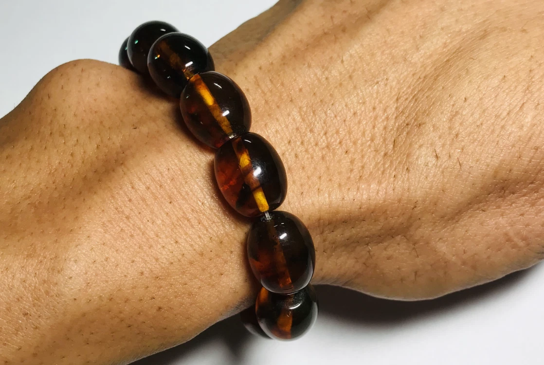 Men's amber bracelet 18 cm Amber Judaica