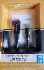 Monoprice USB 3.0 to VGA Adapter With 7" Long Micro USB 3.0 Cable