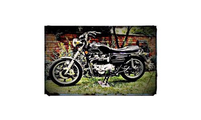 1979 t140d Bike Motorrad A4 Retro Blechschild Alu