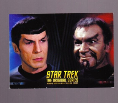PROMO CARD: STAR TREK THE NEXT GENERATION HEROES & VILLAINS (2013) #P2  MR SPOCK