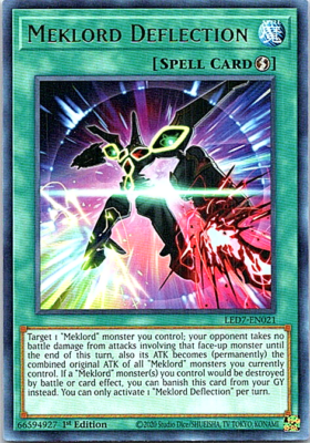 deflect yugioh card Meklord Deflection LED7-EN021 Yu-Gi-Oh! Card