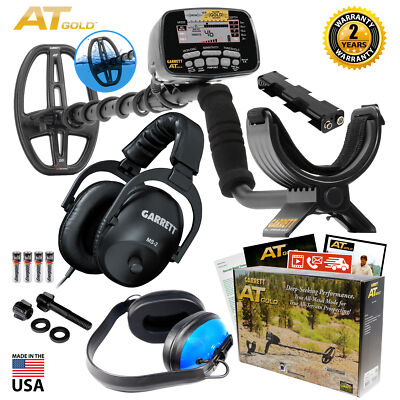 Garrett AT Gold PROformance DD Submersible Coil, MS-2 & Waterproof Headphones
