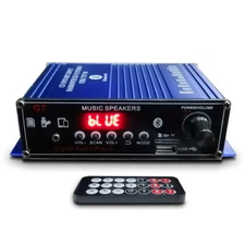 Digital Power Amplifier 2 Channel bluetooth 5.0 Stereo Audio Home FM with Remote