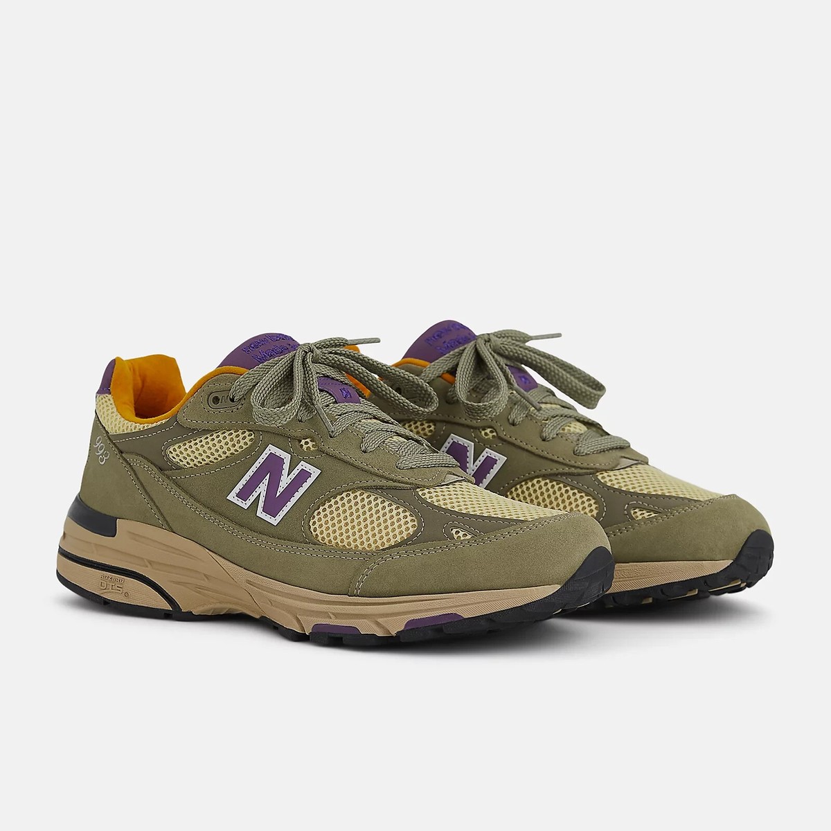 New Balance 993 Made in USA Olive Leaf with Maize U993OL Ndurance 