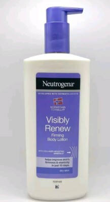 Neutrogena Visibly Renew Firming Body Lotion For Dry Skin With Pump 13.5oz NEW