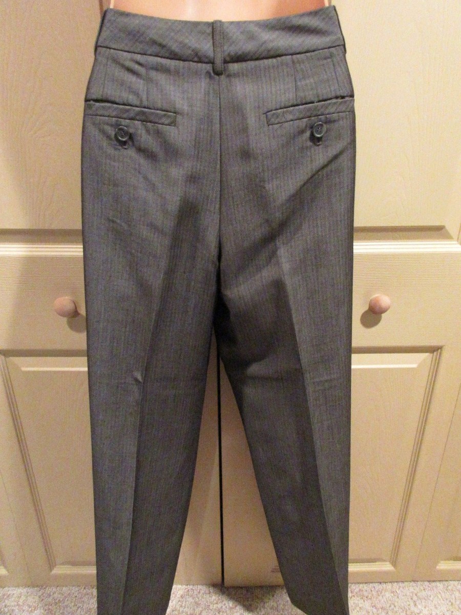 Veste Classique Ann Taylor Loft En Laine Grise Rayée - Taille 2 - Occasion En Excellent état