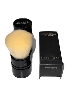 Einziehbarer Kabuki Make-up Pinsel von Studio 5 Cosmetics Brandneu