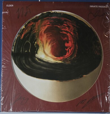 Band Signed Elder Innate Passage Blue Jay colored Vinyl limited 300 copies