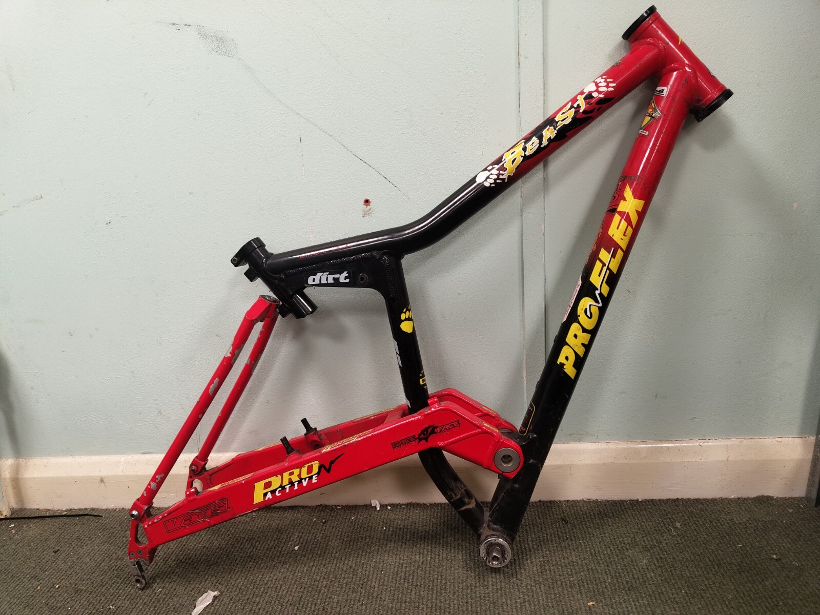 Pro Flex Beast Retro MTB/DH Bike Frame Size M Easton Tubing eBay