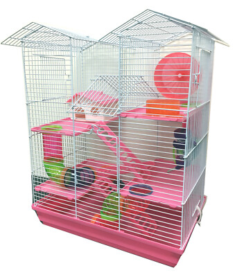 5-Levels Large Twin Tower Syrian Hamster Habitat Gerbil Rodent