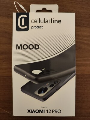 Hülle Xiaomi 12 Pro schwarz cellularline protect mood