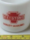 Vintage Keystone Gasoline Federal Milk Glass Coffee Mug Pennsylvania Gas Oil Ad — photo 2