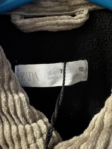 ZARA Boys Coat Corduroy Size 7 (never worn) (NWT) - Picture 4 of 6