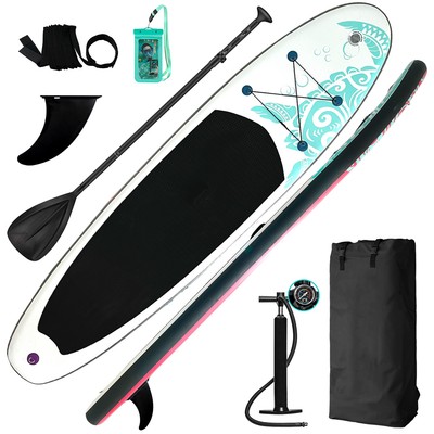FunWater Inflatable Stand Up Paddle Board Complete Accessories Adjustable Paddle
