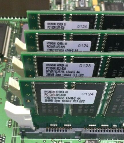 IBM 09P1149 09P1150 23L7731 7046-B50 RS/6000 4x 256MB HYM71V32S755 AT4M-S - Picture 3 of 7