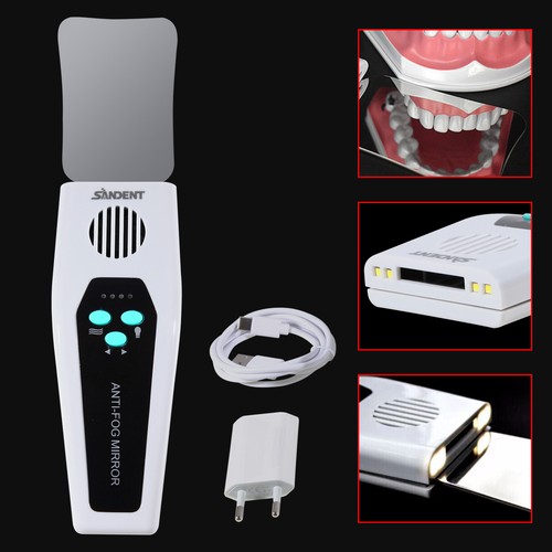 Dental LED Automatic Anti-fog Mirrors for oral photography Reflector Glass Defog - Picture 13 of 24