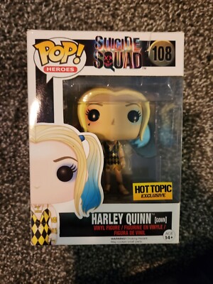 Funko POP! Heroes: Harley Quinn (Gown) #108 - Hot Topic Exclusive - Box Damage