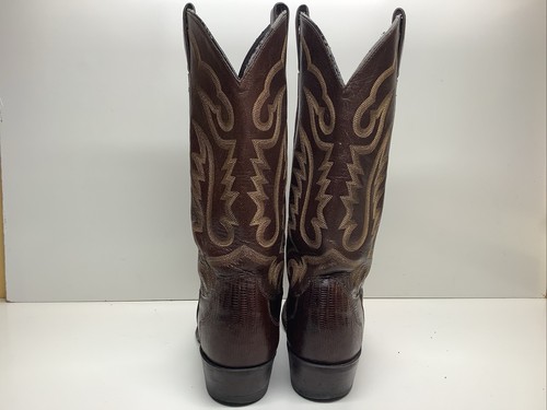 BOTAS VAQUERAS JUSTIN PIEL DE LAGARTO MARRÓN HOMBRE TALLA 9.5 D - Imagen 5 de 10