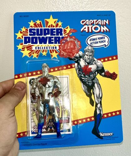 Custom DC Kenner Super Powers CAPTAIN ATOM Figurine - MOC - with Custom card! - Picture 3 of 6