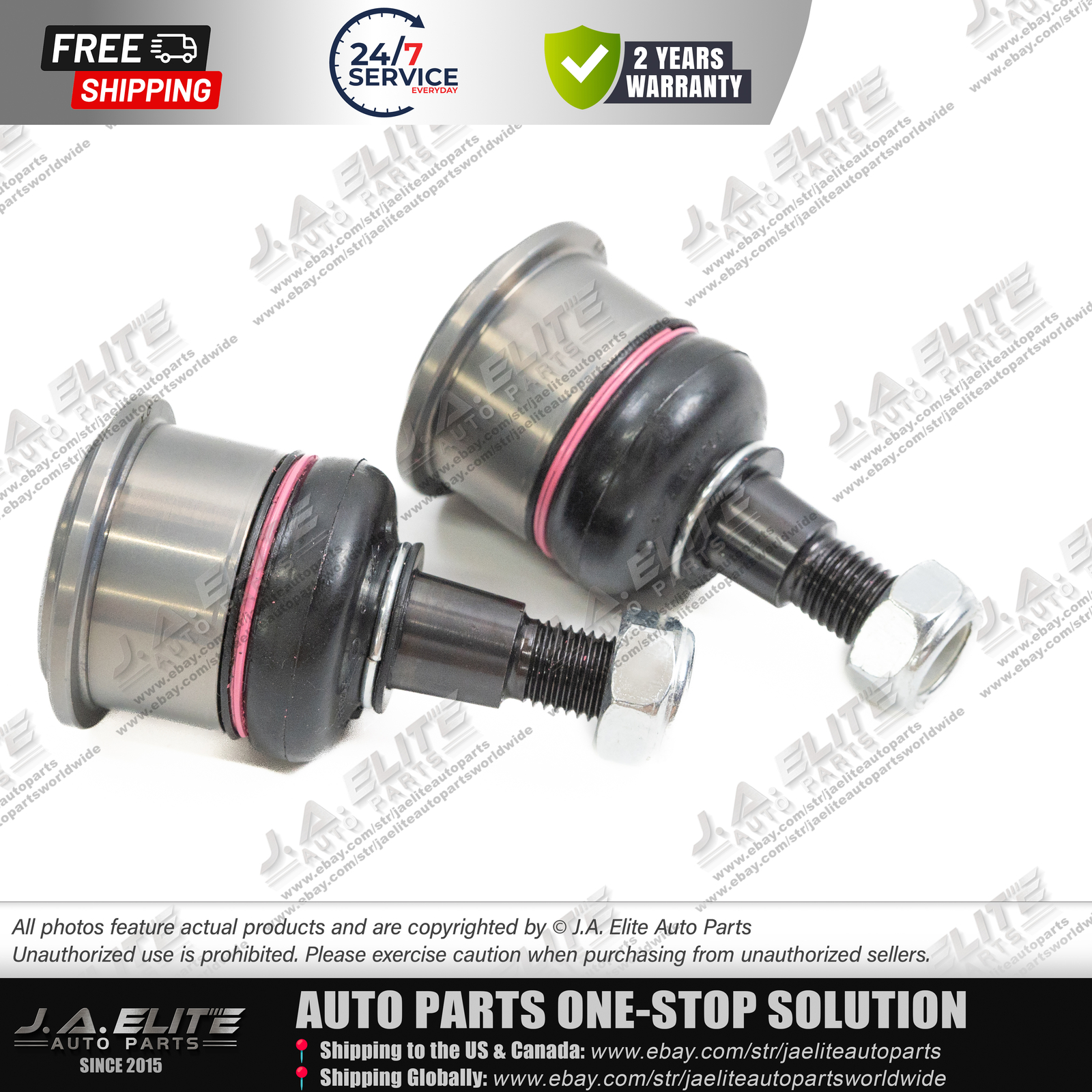 2pcs Upper Control Arm Ball Joint for Bentley Arnage, Rolls Royce Silver Seraph