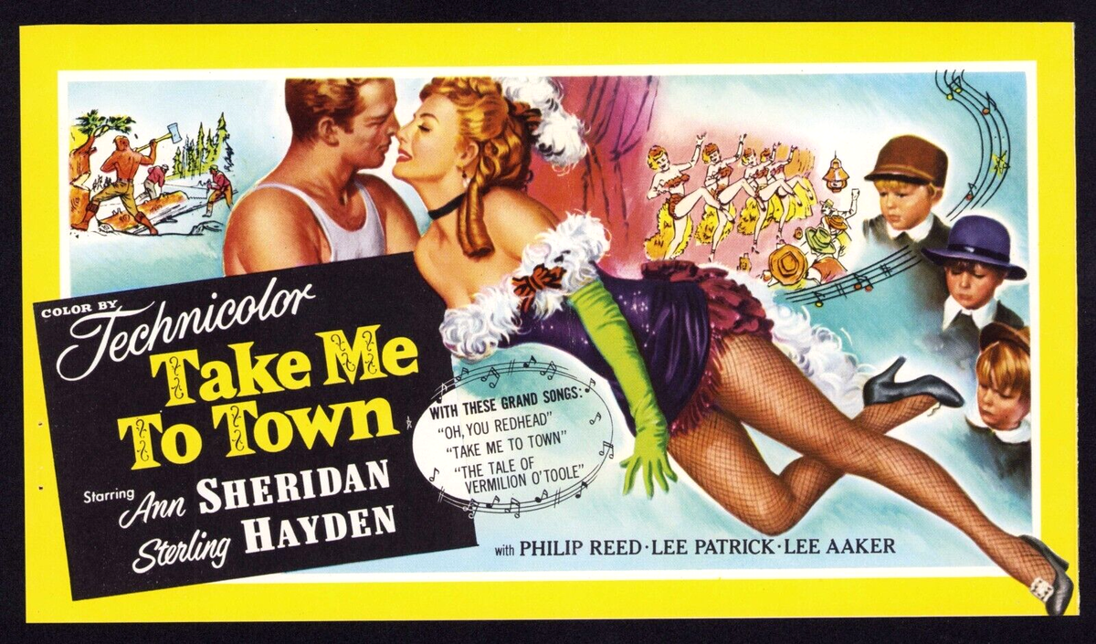 TAKE ME TO TOWN Original Movie Trade Ad Leggy Ann Sheridan Douglas