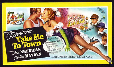 TAKE ME TO TOWN Original Movie Trade Ad Leggy Ann Sheridan Douglas